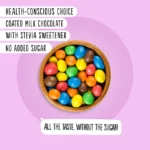 شکلات شیری با بادام‌ زمینی بدون شکر افزوده 40 گرم - تصویر 6