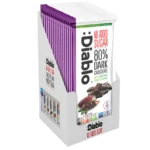 شکلات تلخ دیابلو با 80% کاکائو و استویا (75 گرم) - تصویر 4